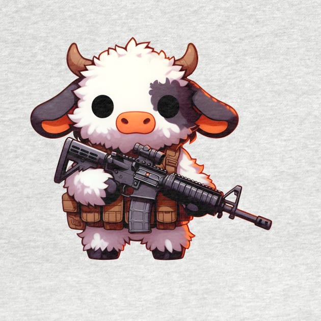 Fluffy Cow by Rawlifegraphic